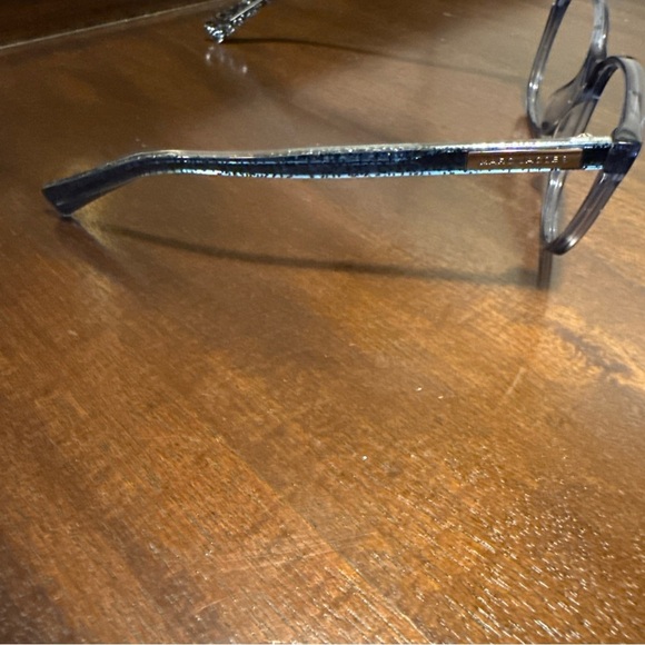 Marc Jacobs Eyeglasses, Frames Only, Marc 430 PJP 140 Plastic Clear Blue Sparkle - Picture 6 of 9